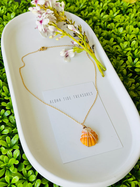 14K GF Sunrise Aloha Necklace 14”