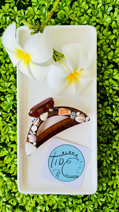 Mermaid Hair Clip - Dark Brown