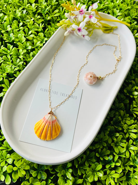 14K GF Sunrise Shell  Necklace 20”