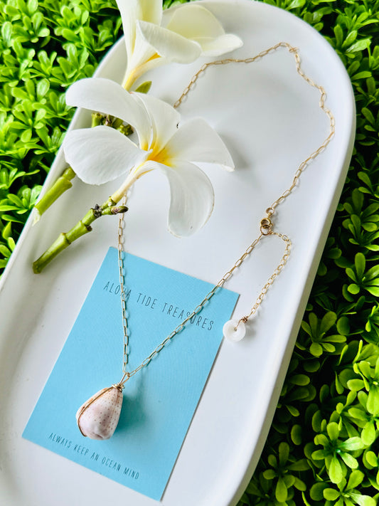 14K GF Abbreviated Cone Shell Necklace 16”