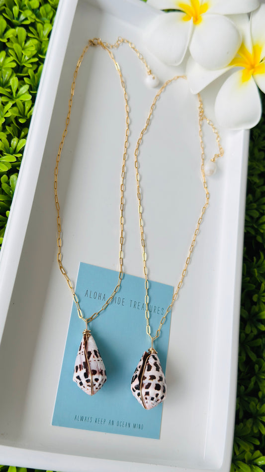 14K GF Hebrew Shell Necklaces 16” - Alex