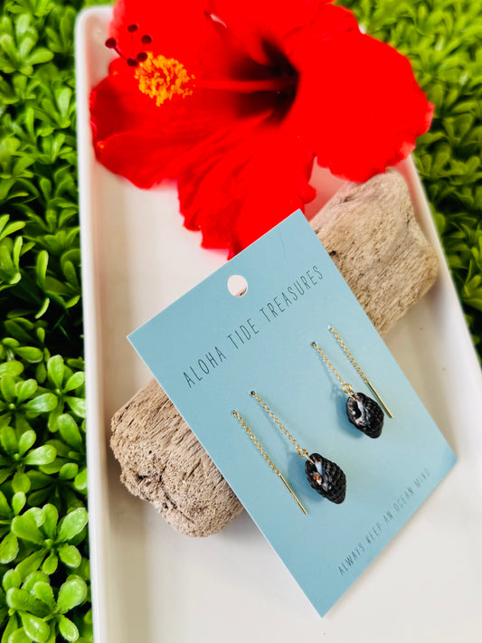 14K GF Shell Threader Earrings