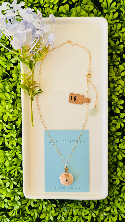 14K GF Puka Necklace 16”