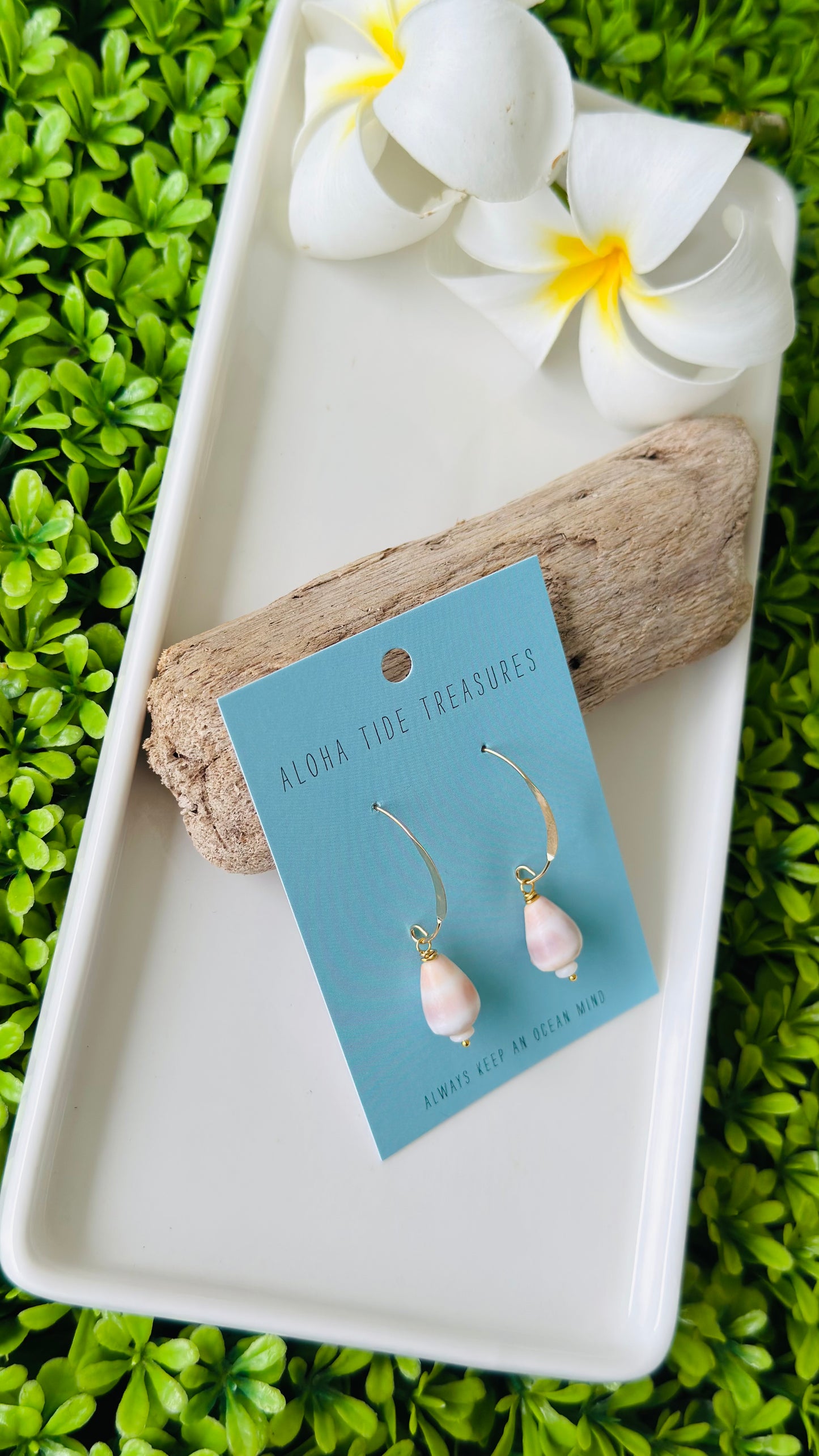 14K GF Stacked Cone Shell Earrings