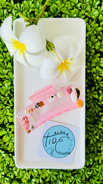 Mermaid Hair Clip - Pink