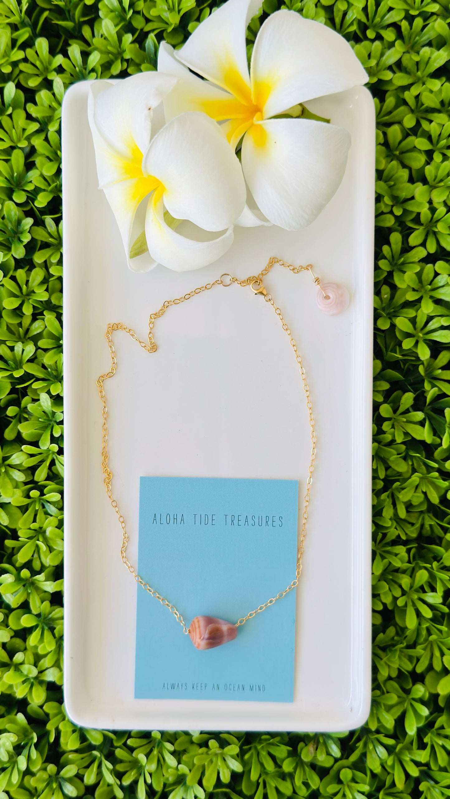 14K GF Cone “Floating By” Necklace 16” - Rosie