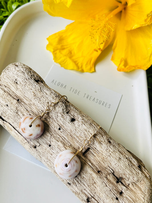 14K GF Puka Shell Earrings