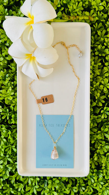 14K GF Abbreviated Cone Shell Necklace 16”