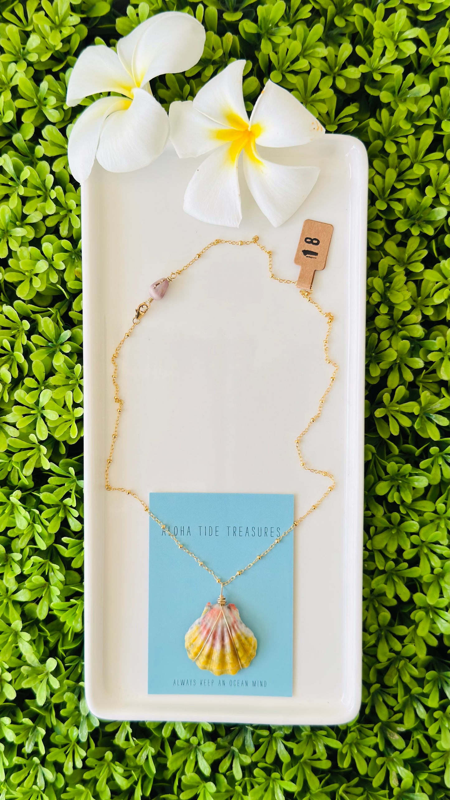 14K GF Sunrise Shell Necklace 18”