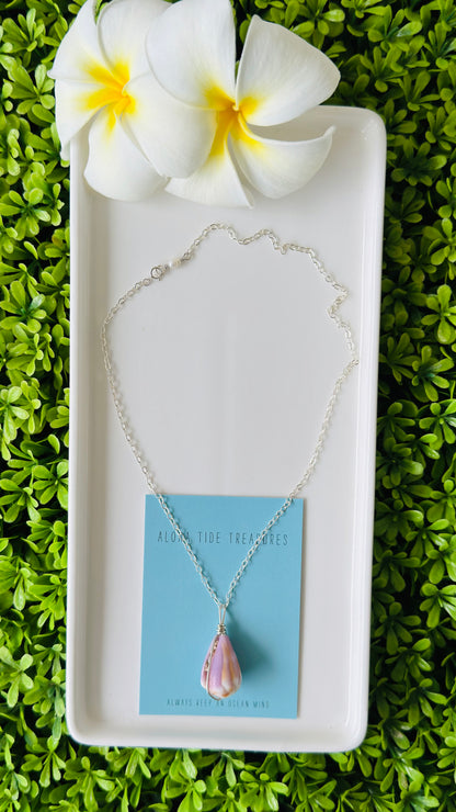 SS Cone Shell Necklace 16” - Mallory