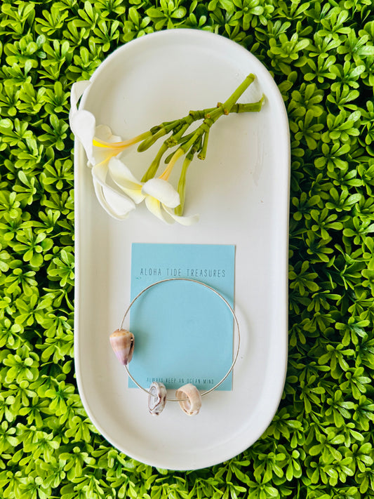 Sterling Silver Bangle 8.5” - Jenny