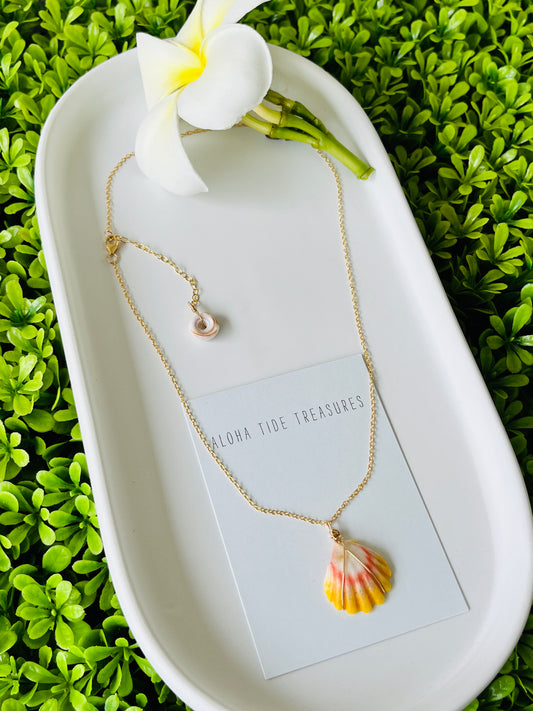 14K GF Sunrise Shell Necklace 16”