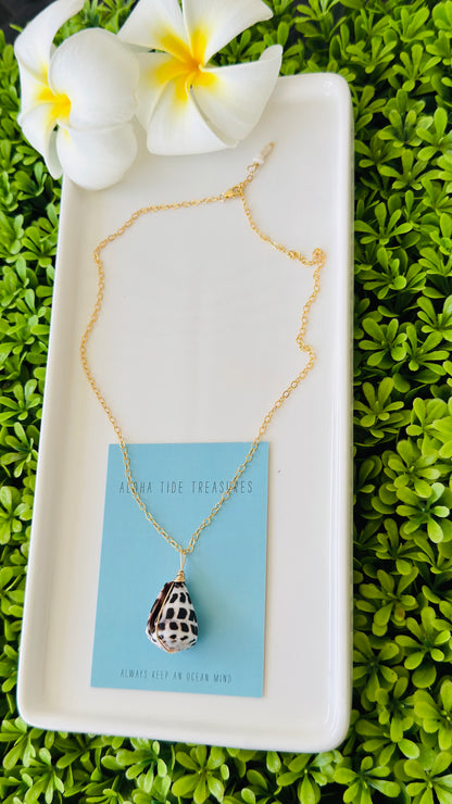 14K GF Hebrew Shell Necklace 16”