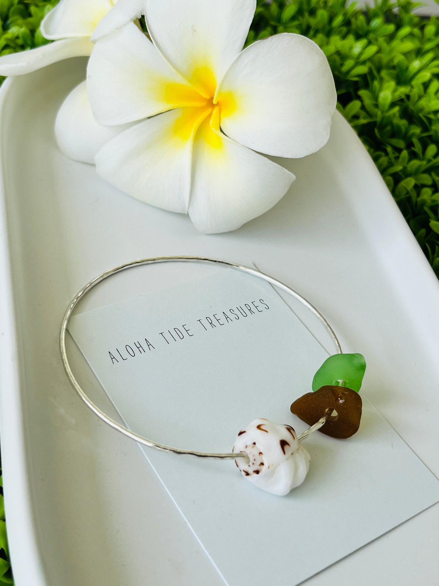 Sterling Silver Bangle 9” - Estefania