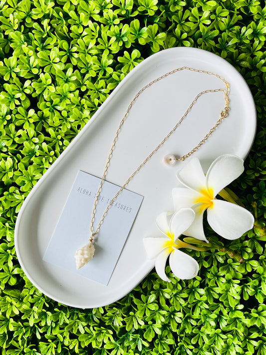 14K GF Shell Necklace 16”