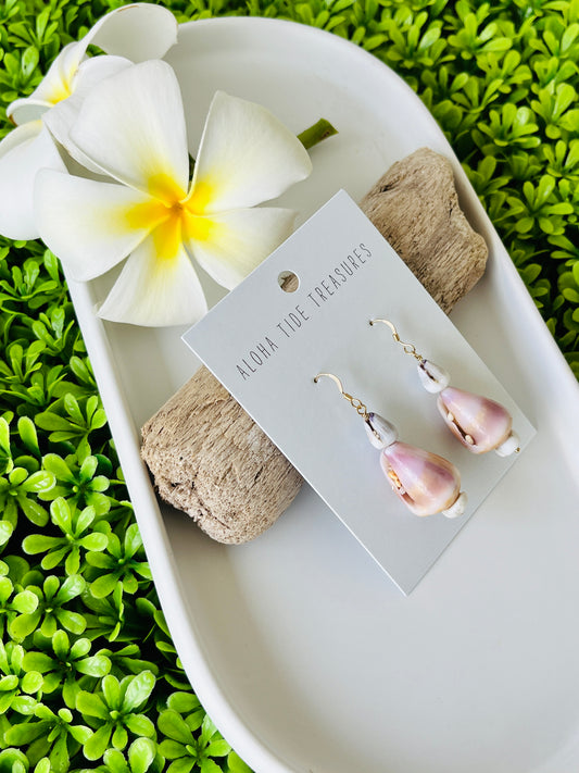 14K GF Stacked Cone Shell Earrings