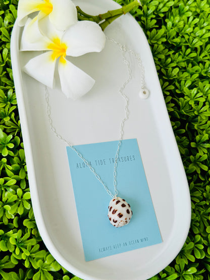 Sterling Silver Drupe Shell Necklace 16” - Kelsea