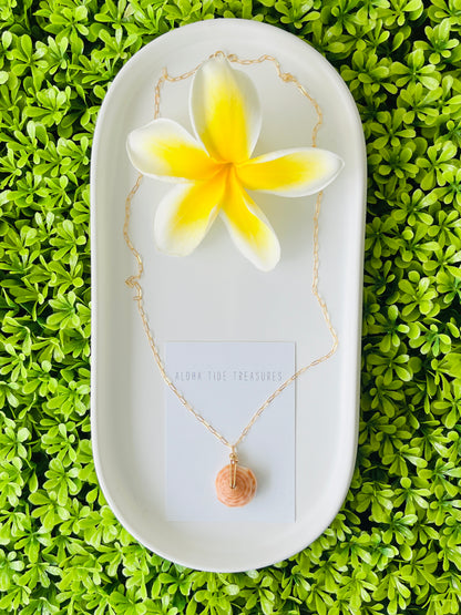 14K GF Puka Necklace 18”