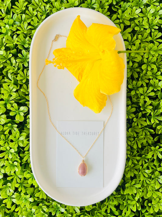 14K GF Cowrie Shell Riptide Necklace 16” - Ashley