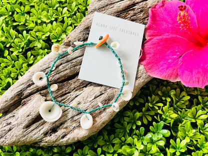 Hawaiian Shell Anklet 11”