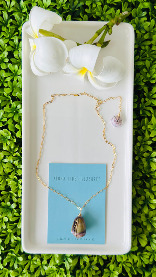 14K GF Cone Shell Necklace 14” - Analyse