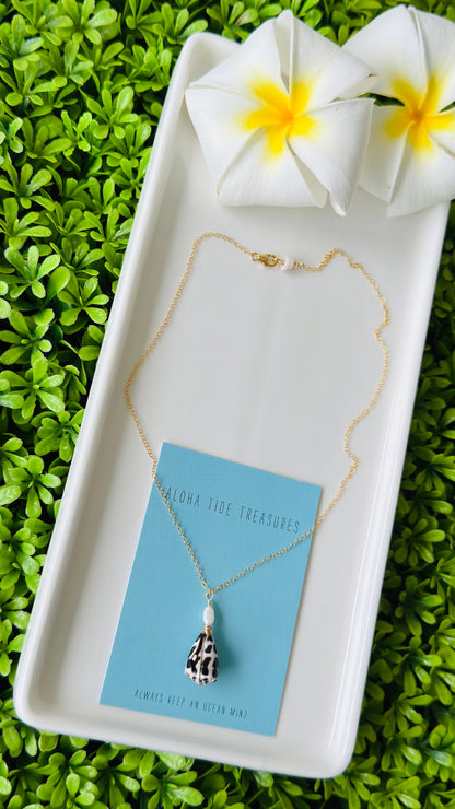 14K GF Hebrew Shell Necklace 16”