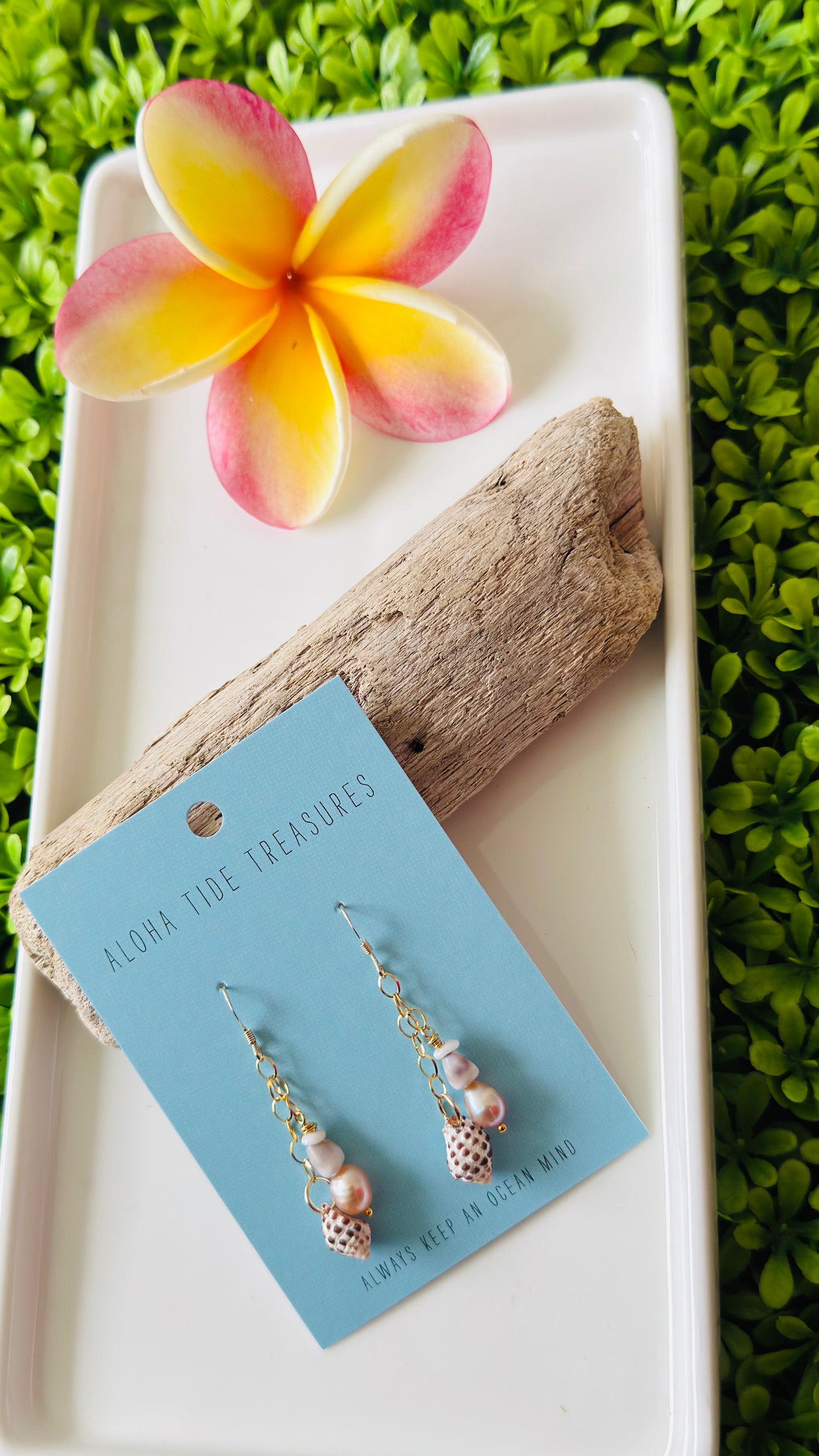 14K GF Dangle Pearl/Drupe Earrings