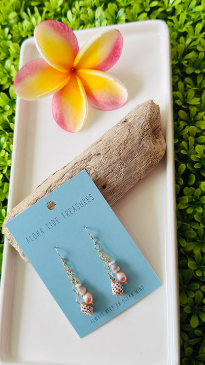 14K GF Dangle Pearl/Drupe Earrings