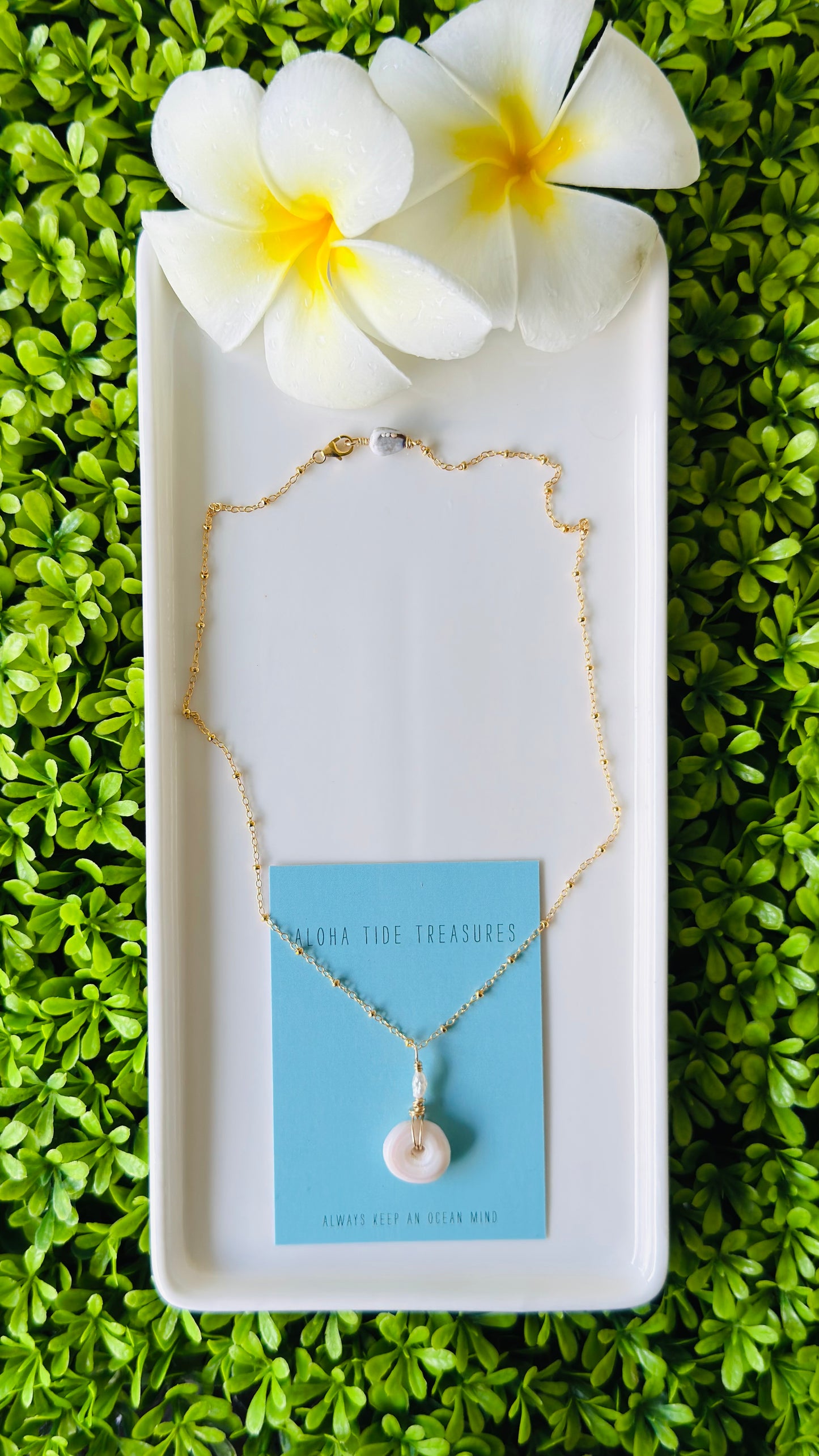 14K GF Puka Necklace 16”