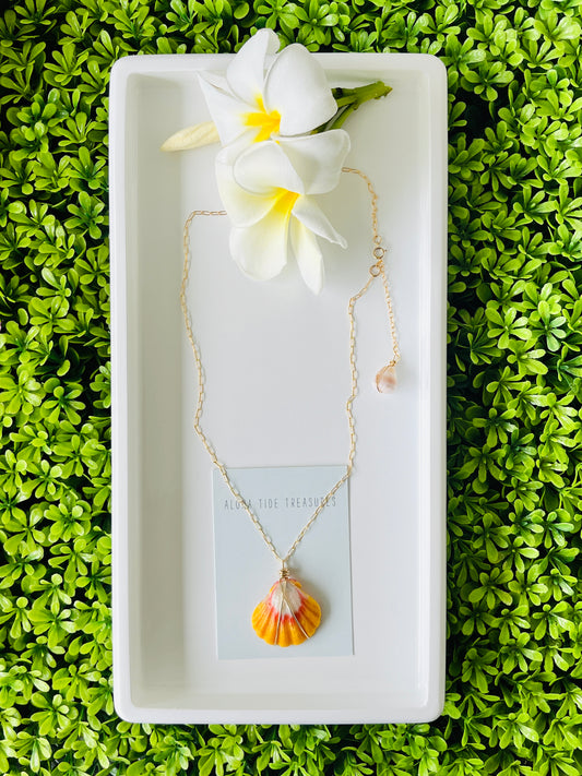 14K GF Sunrise Shell Necklace 18” - Tiffany