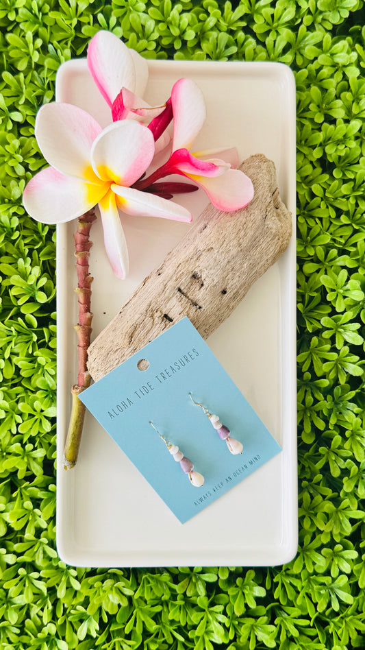 14K GF Puka/Cone Dangle Earrings