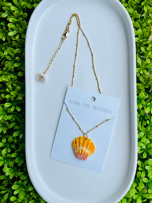 14K GF Sunrise Shell Necklace 16”