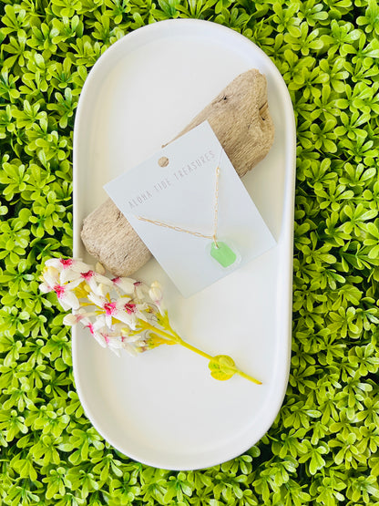 14K GF Seaglass Necklace 16”