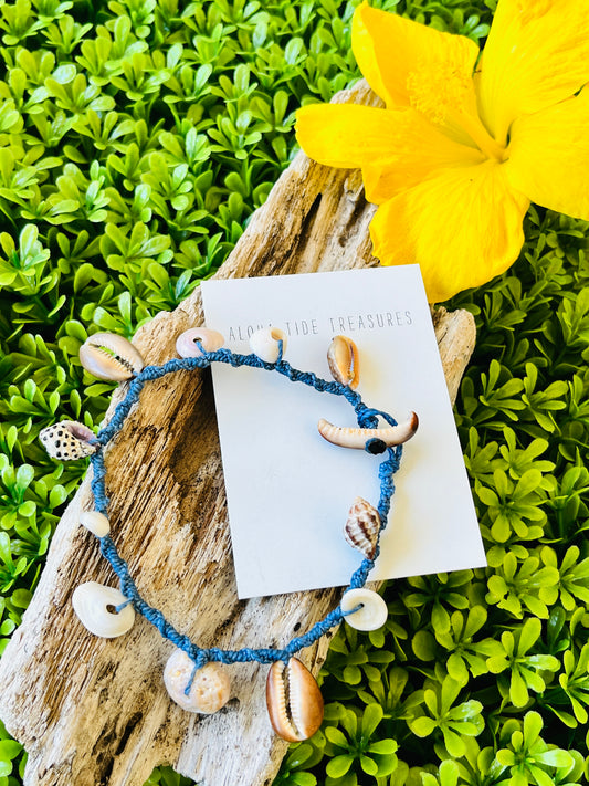 Hawaiian Shell Anklet 9”