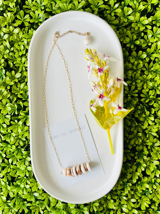 14K GF Puka Sand-Bar Necklace 16”