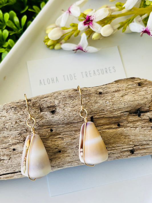 14K GF Cone Shell Earrings