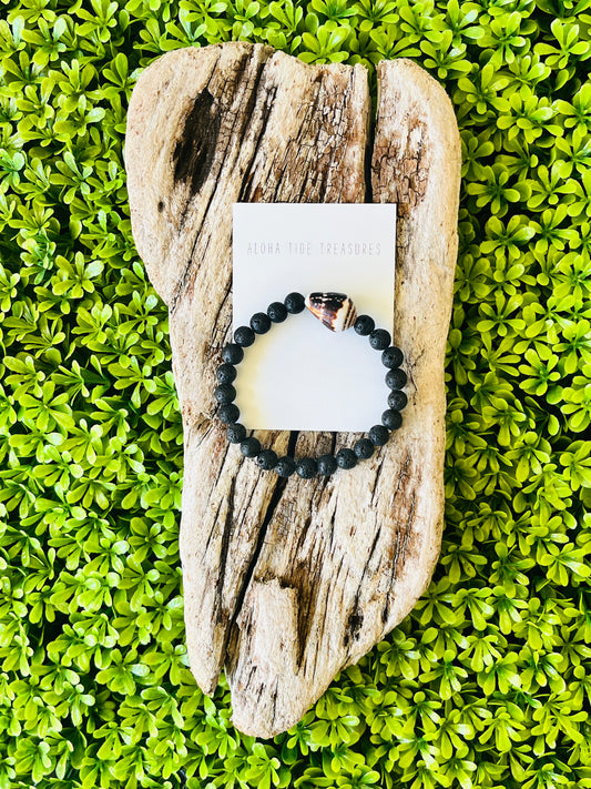 Lava Stone Men’s Bracelet