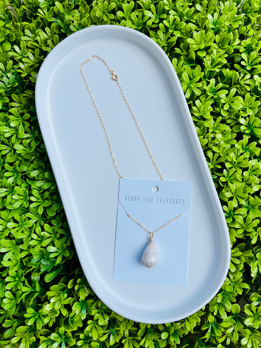 14K GF Abbreviated Cone Shell Necklace 16”