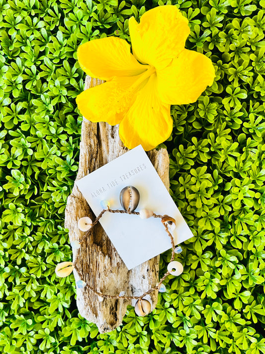 Hawaiian Shell Anklet 10”