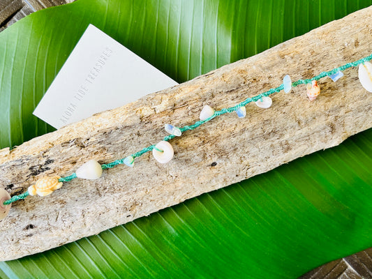 Hawaiian Shell Anklet 11”