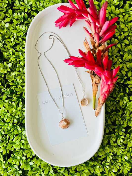 Sterling Silver Puka Necklace 16”