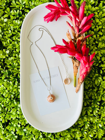 Sterling Silver Puka Necklace 16”