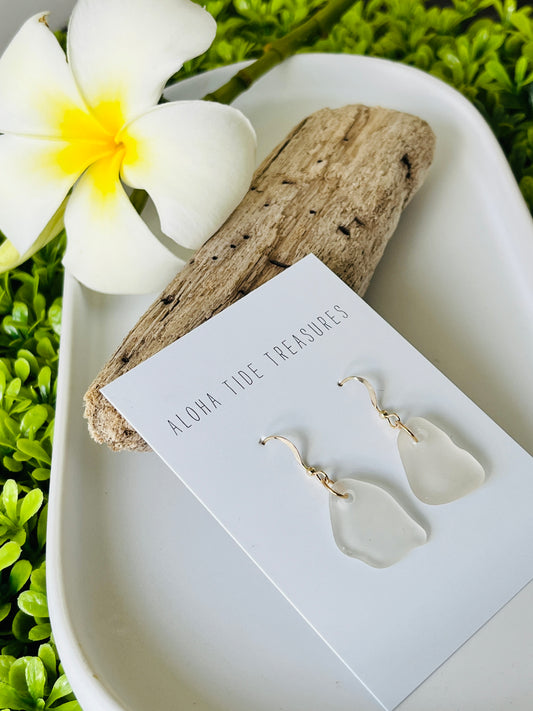 14K GF Sea Glass Earrings