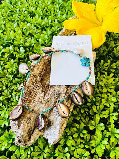 Hawaiian Shell Anklet 11”