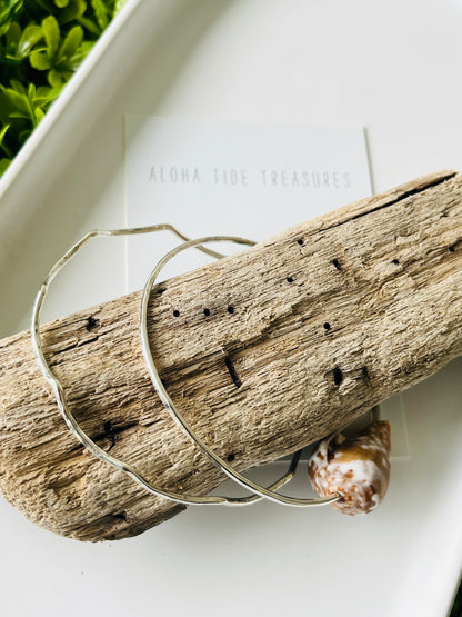 Sterling Silver Bangle 8”