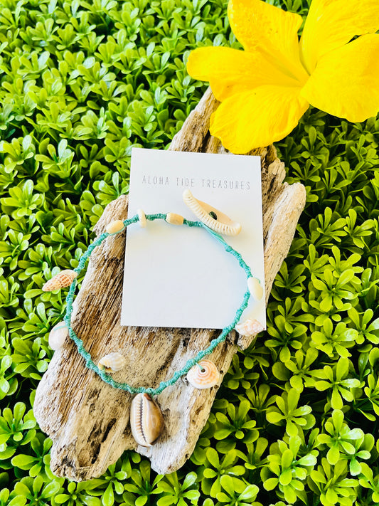 Hawaiian Shell Anklet 9”