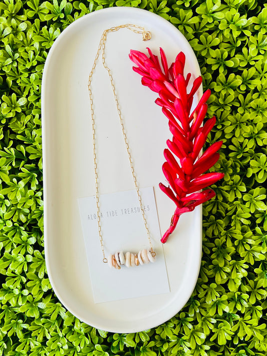 14K GF Puka Sand-Bar Necklace 18”