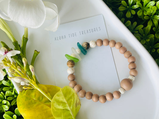 Sea Glass Neutral Bracelet