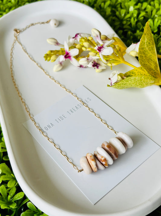 14K GF Puka Sand-Bar Necklace 16”