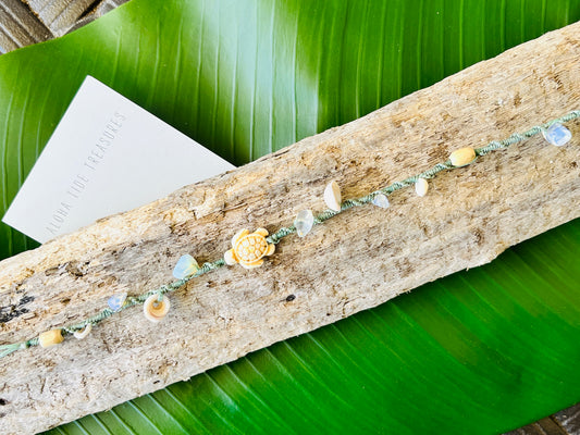 Hawaiian Shell Anklet 9”